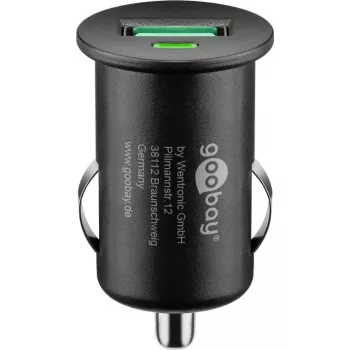 Automašīnas lādētājs Goobay 18 W Quick Charge 3.0 melns