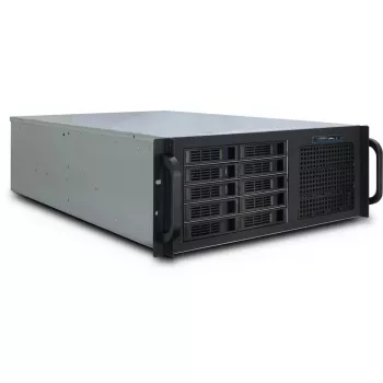 Korpusa servera Inter-Tech IPC 4U-4410 Rack Melns