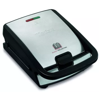 Tefal Snack Collection SW852D sviestmaižu grils 700 W Melns, Nerūsējošs tērauds