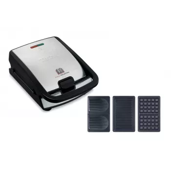 Tefal Snack Collection SW852D sviestmaižu grils 700 W Melns, Nerūsējošs tērauds
