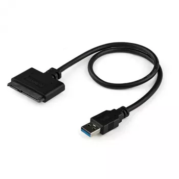 StarTech.com SATA uz USB kabelis ar UASP, melns, 6 Gbit/s, CE, FCC, 0 - 60 °C, -10 - 70 °C, 49 mm