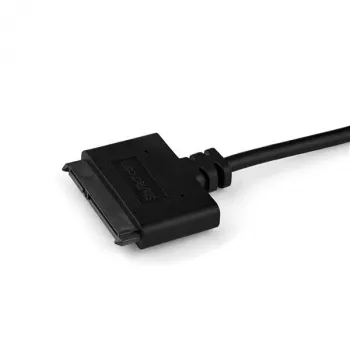 StarTech.com SATA uz USB kabelis ar UASP, melns, 6 Gbit/s, CE, FCC, 0 - 60 °C, -10 - 70 °C, 49 mm