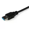StarTech.com SATA uz USB kabelis ar UASP, melns, 6 Gbit/s, CE, FCC, 0 - 60 °C, -10 - 70 °C, 49 mm