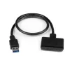 StarTech.com SATA uz USB kabelis ar UASP, melns, 6 Gbit/s, CE, FCC, 0 - 60 °C, -10 - 70 °C, 49 mm