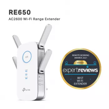 TP-Link RE650 tīkla paplašinātājs, balts, 10/100/1000 Mbit/s