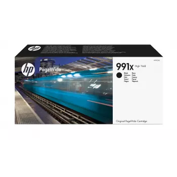 HP 991X augstas ražības melna oriģinālā PageWide kasetne, melna, 1 gab., 20000 lapas