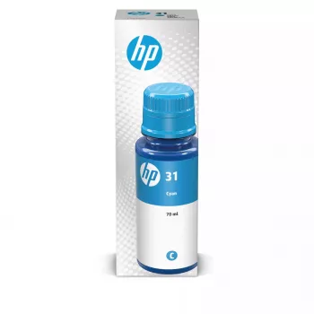HP 31 ciāna tintes pudele 1VU26AE