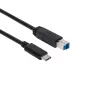 CLUB3D USB 3.1 Gen2 Type-C uz Type-B kabelis, vīriešu/vīriešu, 1 m / 3.3 pēdas