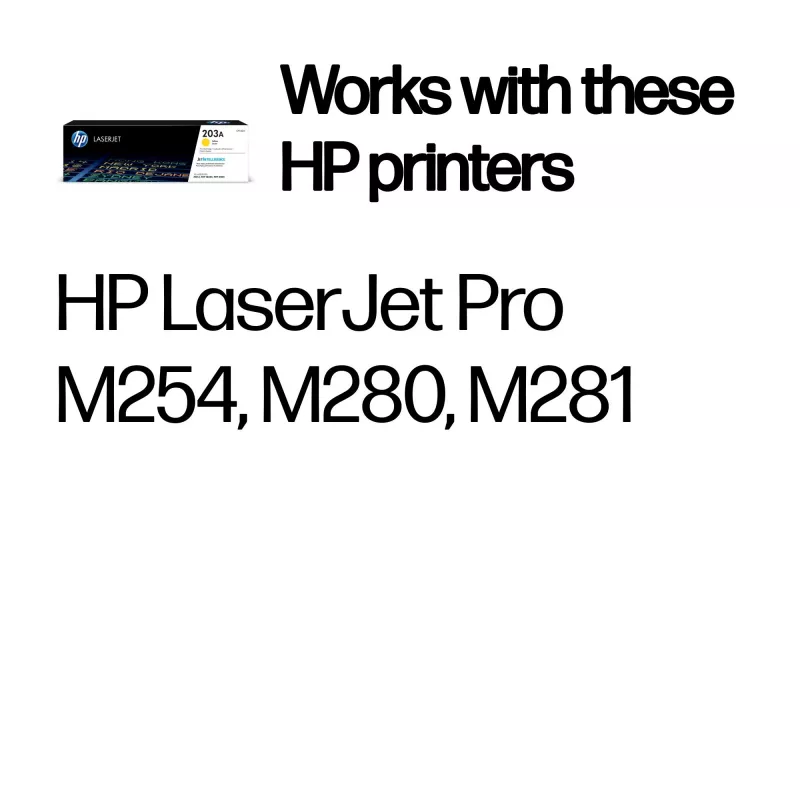 HP 203A (CF542A) oriģinālā dzeltenā lāzera kasetne
