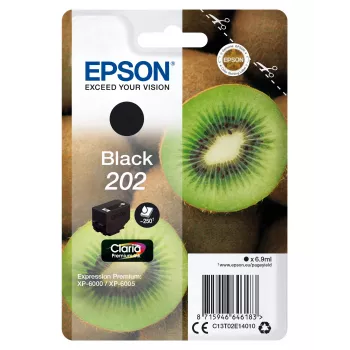Kārtridžs EPSON tintes vienpaka Melns Kiwi 202 Claria Premium Ink 6.9 ml