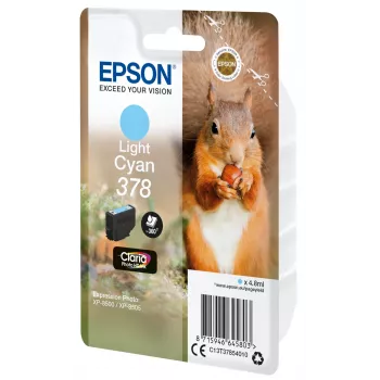 Epson Squirrel Singlepack Light Cyan 378 Claria Photo HD tinte