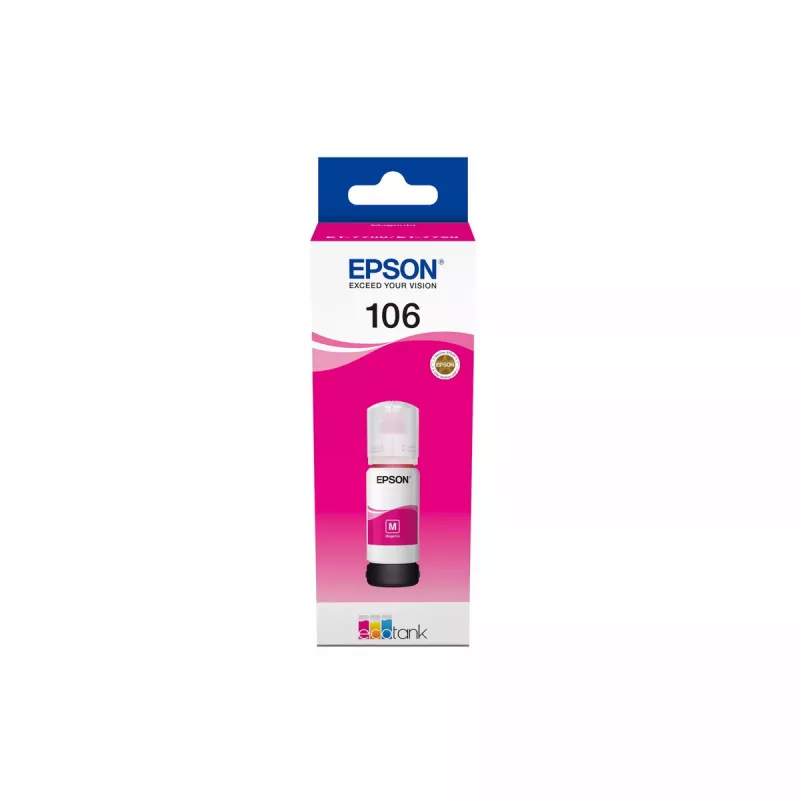 Tintes pudele Epson Ecotank 106 Fuksīns