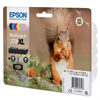 Epson Squirrel Multipack 6 krāsas 378XL Claria Photo HD Tinte