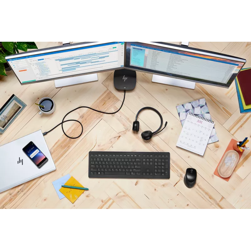 HP Wireless Premium Mouse, abpusējs, lāzera, RF bezvadu, 1200 DPI, melns