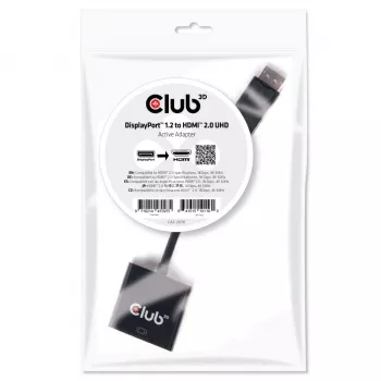Aktīvs adapteris DisplayPort 1.2 uz HDMI 2.0 CLUB3D CAC-2070