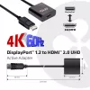 Aktīvs adapteris DisplayPort 1.2 uz HDMI 2.0 CLUB3D CAC-2070