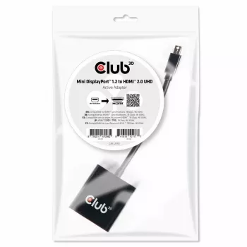 Aktīvais adapteris CLUB3D Mini DisplayPort 1.2 uz HDMI 2.0 UHD