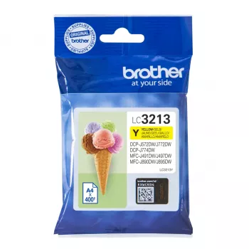Brother LC3213Y oriģinālā dzeltenā tintes kasetne (High Yield)
