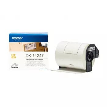 Brother DK-11247 līmlentes ruļļa kasetne melns uz balta