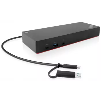 Lenovo 40AF0135EU dokstacija (ThinkPad Hybrid USB-C ar USB-A) vadu melna