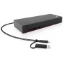 Lenovo 40AF0135EU dokstacija (ThinkPad Hybrid USB-C ar USB-A) vadu melna