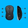 Bezvadu tastatūras un peles komplekts Logitech MK540 Advanced — pilna izmēra QWERTY tastatūra, USB uztvērējs, US izkārtojums, ergonomiska pele, melns/balts