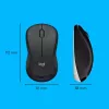 Bezvadu tastatūras un peles komplekts Logitech MK540 Advanced — pilna izmēra QWERTY tastatūra, USB uztvērējs, US izkārtojums, ergonomiska pele, melns/balts