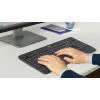 Bezvadu tastatūras un peles komplekts Logitech MK540 Advanced — pilna izmēra QWERTY tastatūra, USB uztvērējs, US izkārtojums, ergonomiska pele, melns/balts