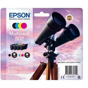 Kasetne Epson C13T02V64010 502 Multipack BK C M Y