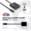 CLUB 3D CAC-2504 USB 3.1 Type-C uz HDMI 2.0 aktīvs adapteris 4K 60Hz