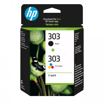 Kasetne HP Tinte 303 3YM92AE Multipack Melna & Krāsu