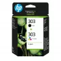 Kasetne HP Tinte 303 3YM92AE Multipack Melna & Krāsu