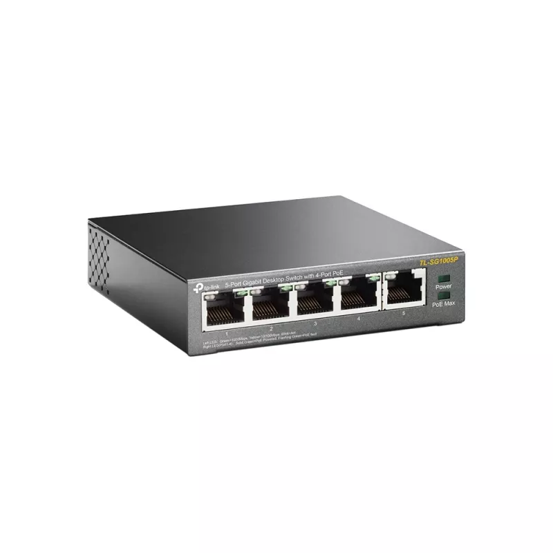 TP-Link 5-Portu Gigabit Galda PoE Slēdzis ar 4 PoE Portiem, Nenadzīts