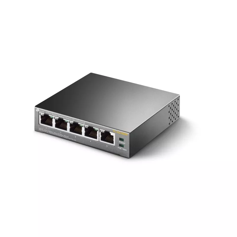 TP-Link 5-Portu Gigabit Galda PoE Slēdzis ar 4 PoE Portiem, Nenadzīts