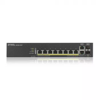 Zyxel GS1920-8HPV2 pārvaldāms Gigabit Ethernet PoE slēdzis, 8 porti, melns