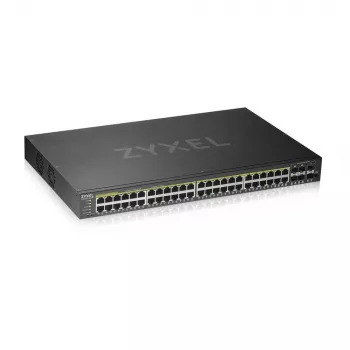 Zyxel GS1920-48HPV2 Pārvaldāms Gigabit Ethernet (10/100/1000) PoE slēdzis, melns