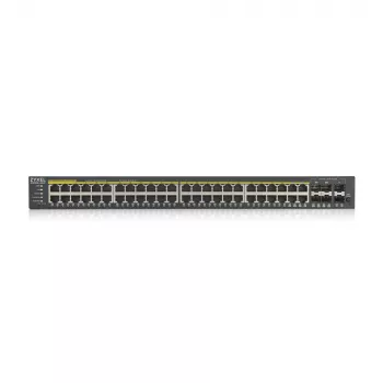 Zyxel GS1920-48HPV2 Pārvaldāms Gigabit Ethernet (10/100/1000) PoE slēdzis, melns