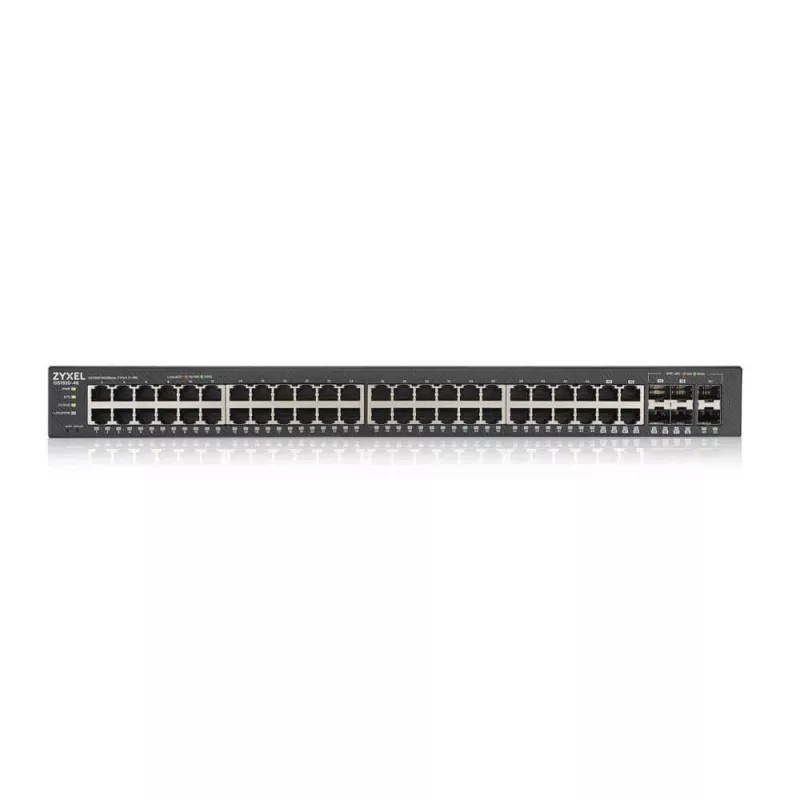 Zyxel GS1920-48V2 pārvaldāms Gigabit Ethernet slēdzis (10/100/1000) Melns