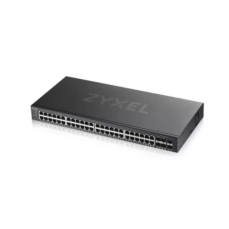 Zyxel GS1920-48V2 pārvaldāms Gigabit Ethernet slēdzis (10/100/1000) Melns