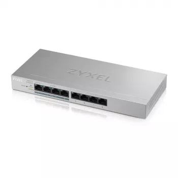 Zyxel GS1200-8HP v2 pārvaldāms Gigabit Ethernet (10/100/1000) PoE slēdzis, pelēks