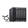 QNAP TR-004 4 nodalījumu - 2.5/3.5 collas - Serial ATA II - 0,1,5,10,JBOD - 3.2 Gen 1 (3.1 Gen 1) - USB Type-C korpuss