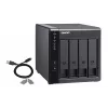 QNAP TR-004 4 nodalījumu - 2.5/3.5 collas - Serial ATA II - 0,1,5,10,JBOD - 3.2 Gen 1 (3.1 Gen 1) - USB Type-C korpuss