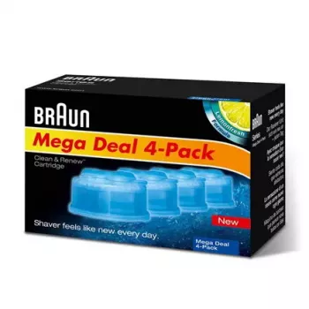 BRAUN CCR4 3+1 kasetņu komplekts Clean&Renew tīrīšanas un uzlādes sistēmai, 4 gab. (3+1)