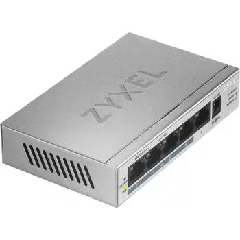 Zyxel GS1005HP neparvaldāms Gigabit Ethernet (10/100/1000) PoE slēdzis, sudrabs