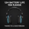 LOGITECH G935 Bezvadu 7.1 Surround Sound Lightsync Gaming Austiņas - 2.4GHz