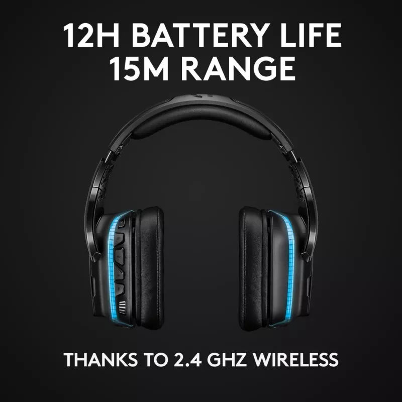 LOGITECH G935 Bezvadu 7.1 Surround Sound Lightsync Gaming Austiņas - 2.4GHz