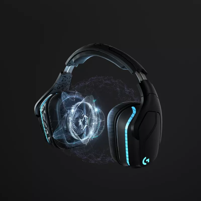 LOGITECH G935 Bezvadu 7.1 Surround Sound Lightsync Gaming Austiņas - 2.4GHz