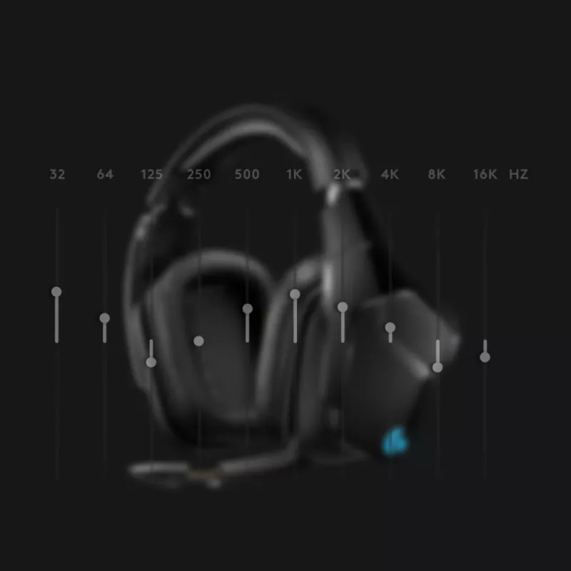 LOGITECH G935 Bezvadu 7.1 Surround Sound Lightsync Gaming Austiņas - 2.4GHz