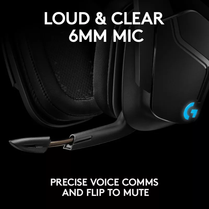 LOGITECH G935 Bezvadu 7.1 Surround Sound Lightsync Gaming Austiņas - 2.4GHz