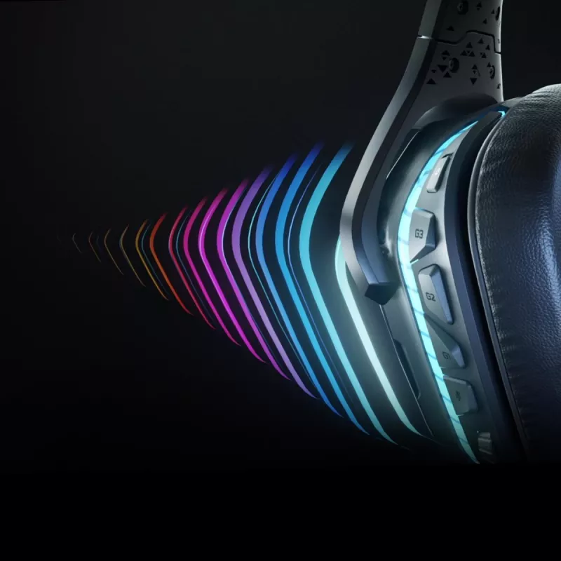 LOGITECH G935 Bezvadu 7.1 Surround Sound Lightsync Gaming Austiņas - 2.4GHz